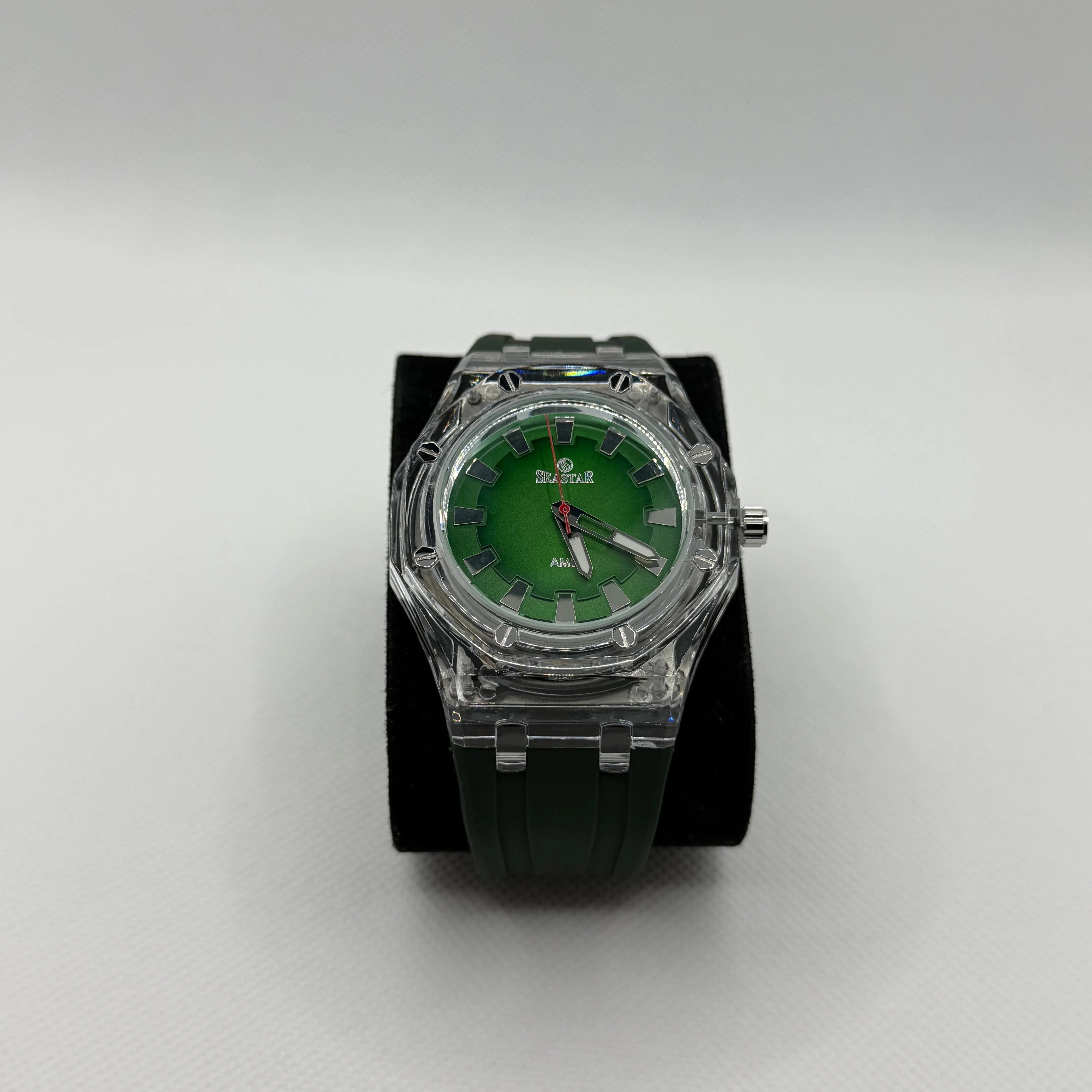 Transparent Dial Seastar Watch - Water Resistant