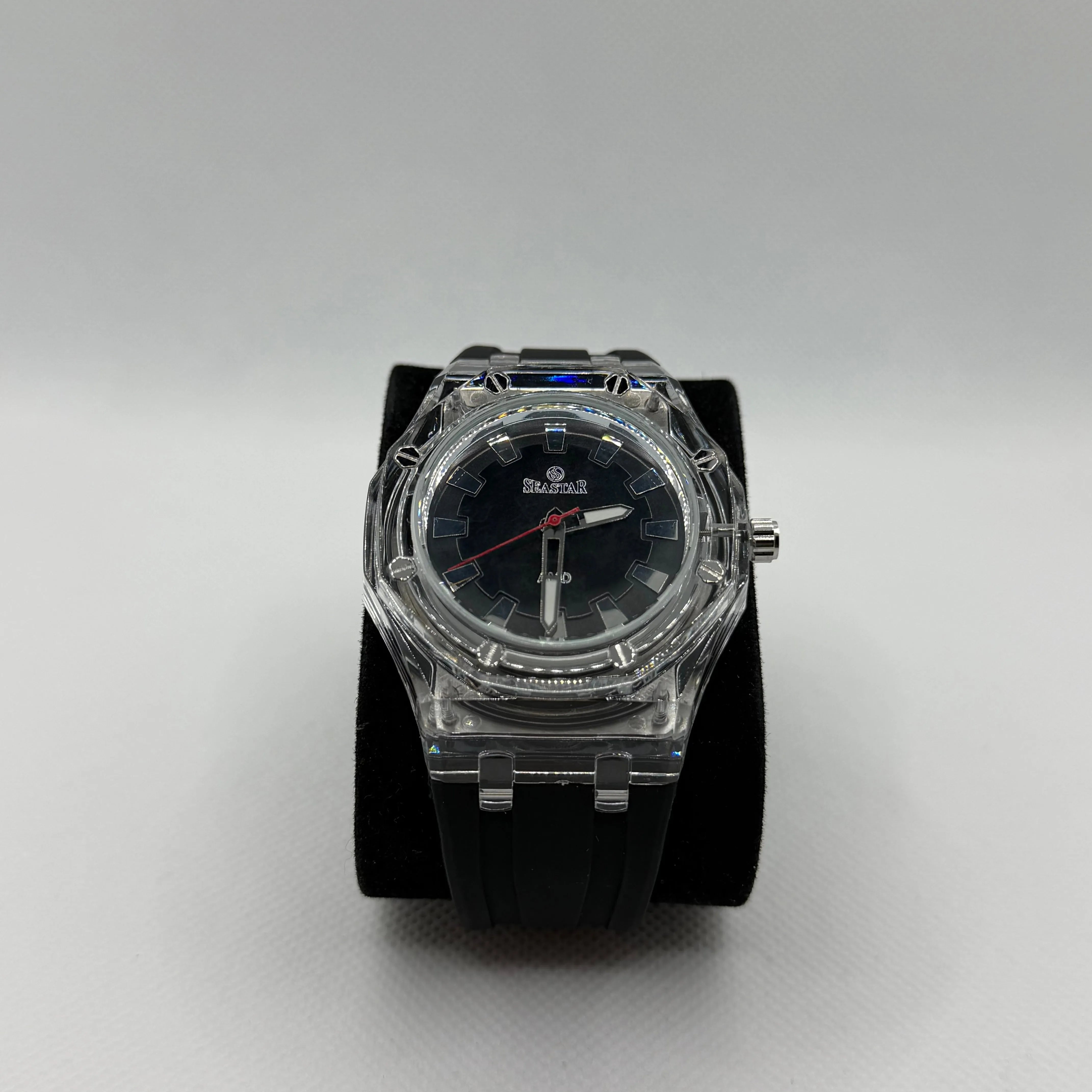 Transparent Dial Seastar Watch - Water Resistant