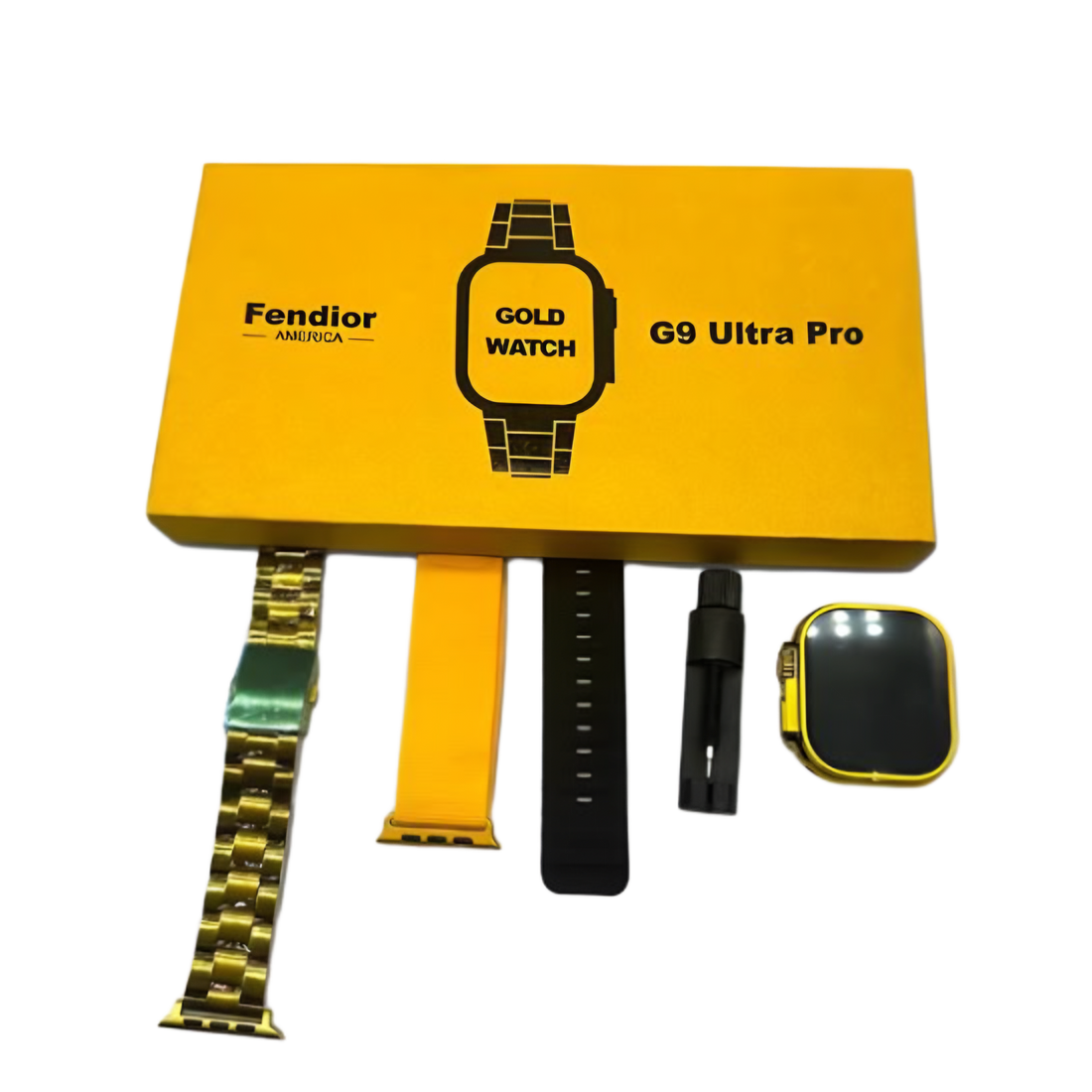 Gold Smart Watch + 2 Straps